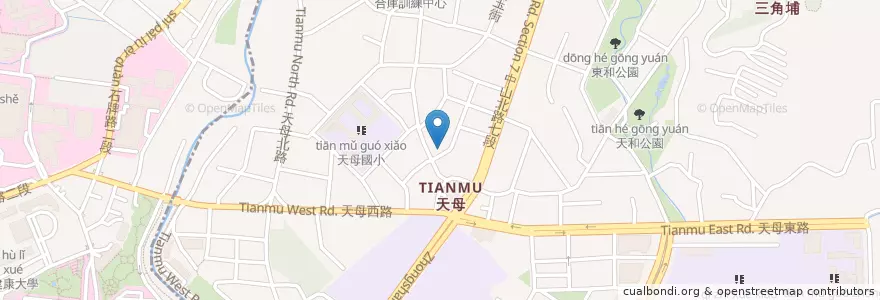 Mapa de ubicacion de Starbucks en تایوان, 新北市, تایپه, 北投區, 士林區.
