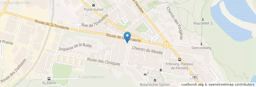 Mapa de ubicacion de Boutique Villars en İsviçre, Fribourg/Freiburg, District De La Sarine, Fribourg - Freiburg.