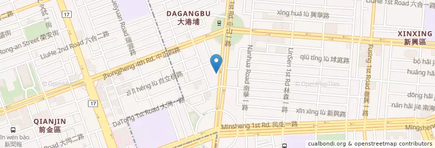 Mapa de ubicacion de 濟民中醫診所 en Taïwan, Kaohsiung, 新興區.
