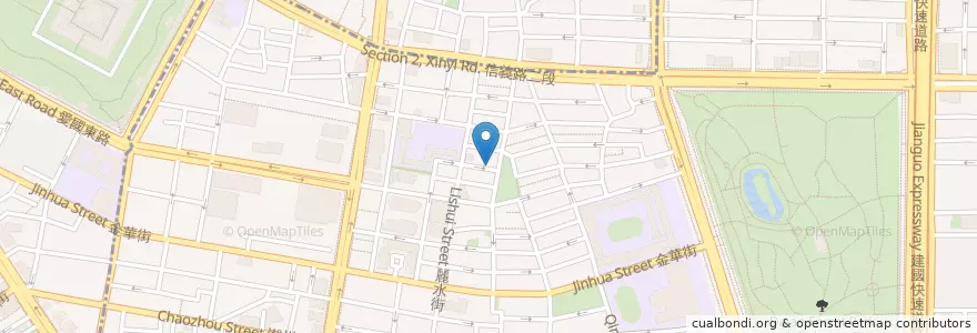 Mapa de ubicacion de 樂麵屋 en تايوان, تايبيه الجديدة, تايبيه, 大安區.