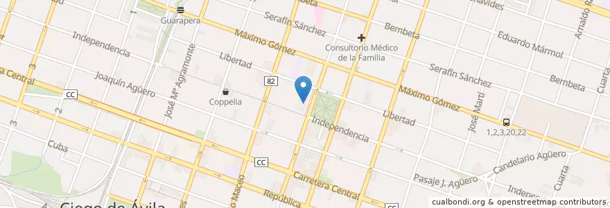 Mapa de ubicacion de Telepunto en 쿠바, Ciego De Ávila, Ciego De Ávila, Ciudad De Ciego De Ávila, Ciudad De Ciego De Ávila.