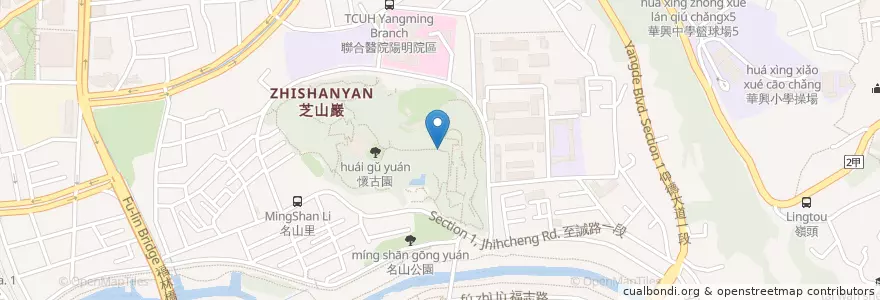 Mapa de ubicacion de 石棚土地公 en 台湾, 新北市, 台北市, 士林区.