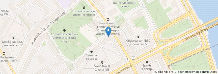 Mapa de ubicacion de Погребок en Russland, Föderationskreis Nordwest, Oblast Leningrad, Sankt Petersburg, Невский Район, Ивановский Округ.