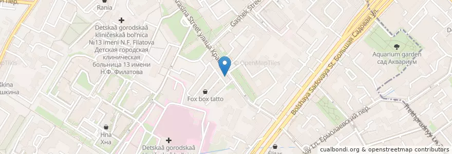 Mapa de ubicacion de Frankie en Russia, Distretto Federale Centrale, Москва, Центральный Административный Округ, Пресненский Район.