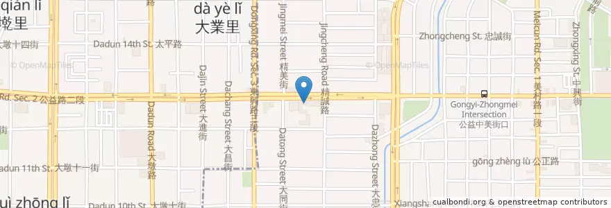 Mapa de ubicacion de 廖錫勳皮膚科診所 en Tayvan, Taichung.