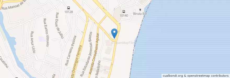 Mapa de ubicacion de Boteco Maxine en Brazil, Northeast Region, Pernambuco, Região Geográgica Imediata Do Recife, Região Geográfica Intermediária Do Recife, Região Metropolitana Do Recife.