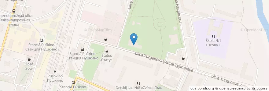 Mapa de ubicacion de Центр детского творчества en Rusia, Distrito Federal Central, Óblast De Moscú, Пушкинский Городской Округ.