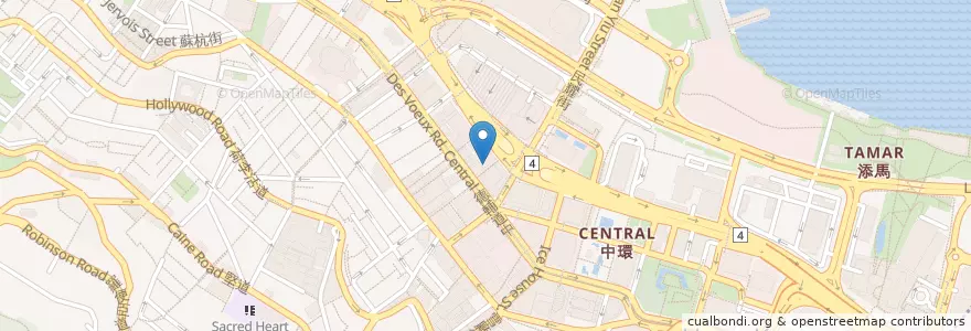 Mapa de ubicacion de Jollibee en China, Guangdong, Hongkong, Hong Kong Island, New Territories, 中西區 Central And Western District.