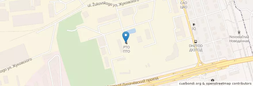 Mapa de ubicacion de ПТО en Russia, Distretto Federale Centrale, Oblast' Di Mosca, Городской Округ Долгопрудный.