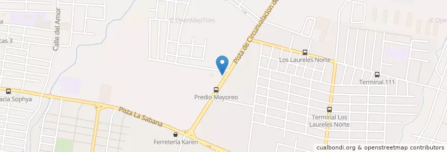 Mapa de ubicacion de Petronic en Никарагуа, Departamento De Managua, Managua (Municipio).