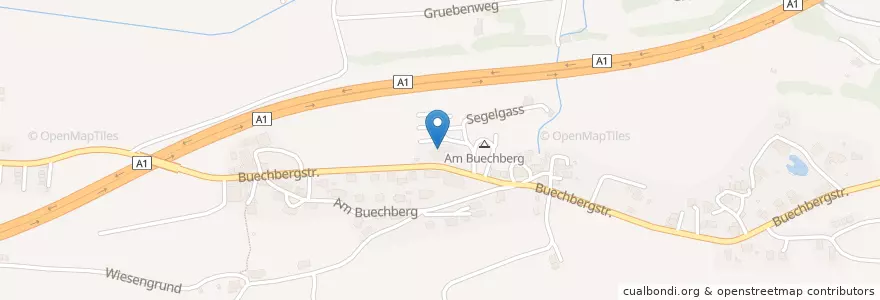Mapa de ubicacion de Traube en Svizzera, San Gallo, Wahlkreis Rorschach, Thal.