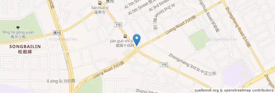 Mapa de ubicacion de 桃園區 en Тайвань, Таоюань, 桃園區.