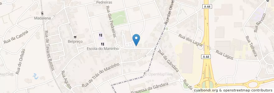 Mapa de ubicacion de Farmácia Gândara en Portugal, Norte, Área Metropolitana Do Porto, Porto, Vila Nova De Gaia.