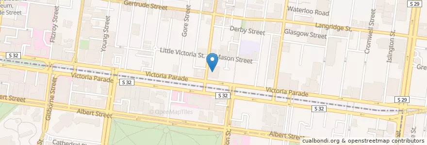 Mapa de ubicacion de McDonald's en Australië, Victoria, City Of Yarra.