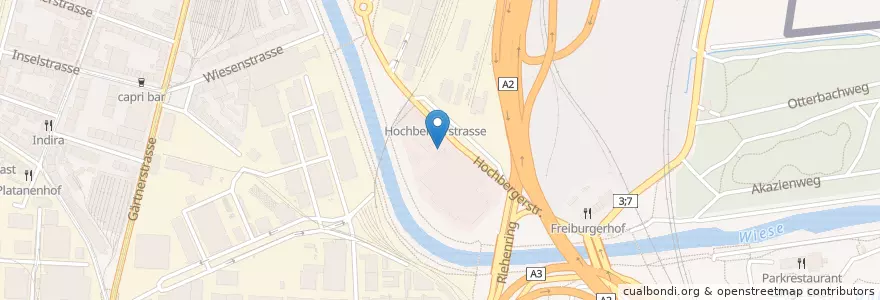Mapa de ubicacion de Zur Schwarzen Kunst en Suiza, Basilea-Ciudad, Basilea.