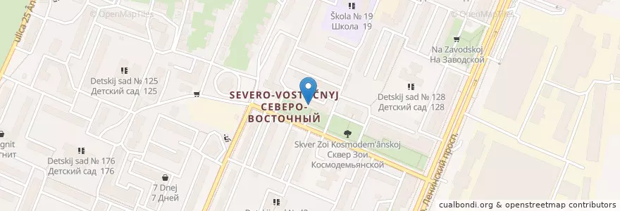 Mapa de ubicacion de Федеральный суд Железнодорожного района en Russia, Central Federal District, Voronezh Oblast, Voronezh.