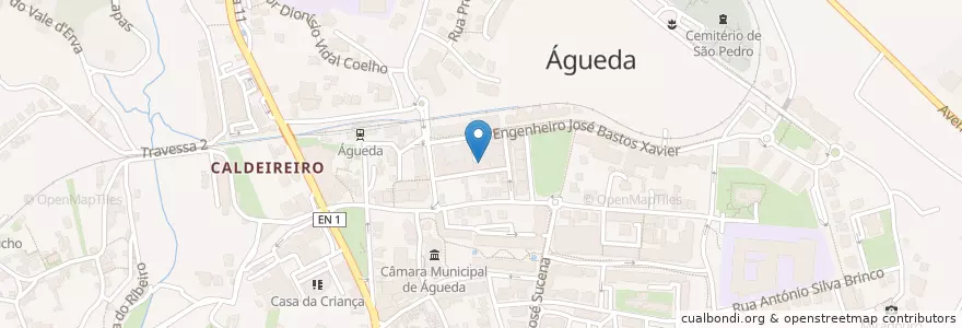 Mapa de ubicacion de Grab & Go en Portugal, Aveiro, Mitte, Baixo Vouga, Águeda, Águeda E Borralha.