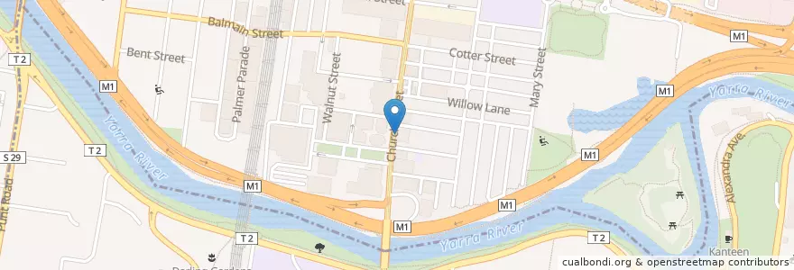 Mapa de ubicacion de The Prince Alfred en 오스트레일리아, Victoria, City Of Yarra, City Of Stonnington.