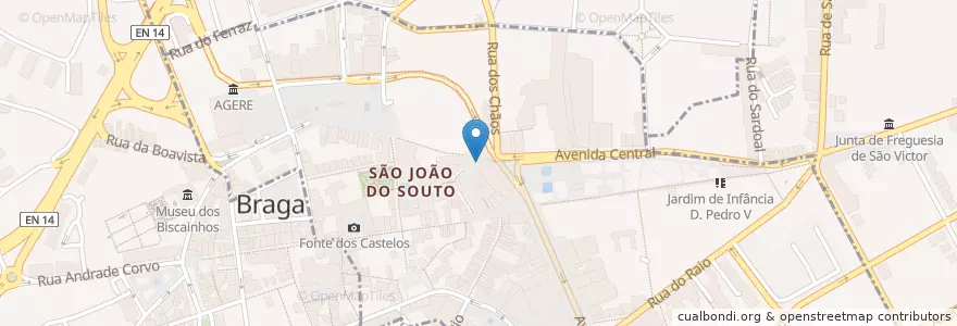 Mapa de ubicacion de Montepio en البرتغال, المنطقة الشمالية (البرتغال), براغا, كافادو, براغا, São José De São Lázaro E São João Do Souto.