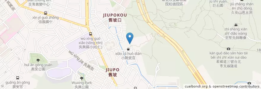 Mapa de ubicacion de 信義23號公廁 en تایوان, 新北市, تایپه, 信義區.