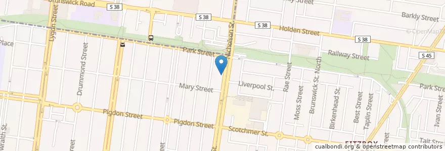Mapa de ubicacion de A Fan's Notes en Australië, Victoria, City Of Yarra.