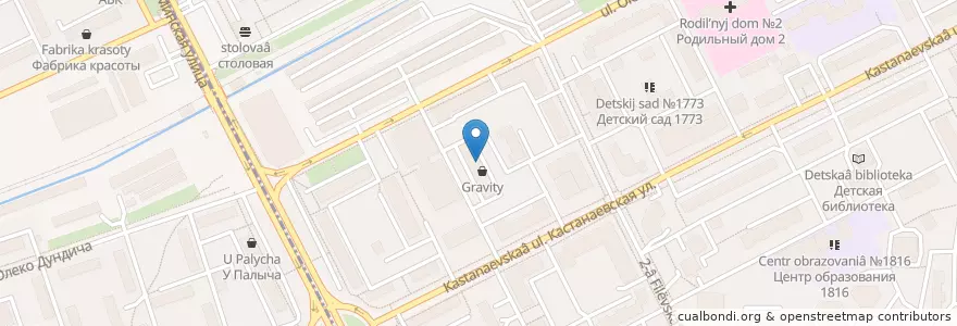 Mapa de ubicacion de Инвитро en 러시아, Центральный Федеральный Округ, Москва, Западный Административный Округ.