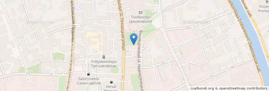 Mapa de ubicacion de Kombinat Deli en ロシア, 中央連邦管区, モスクワ, Центральный Административный Округ, Район Замоскворечье.