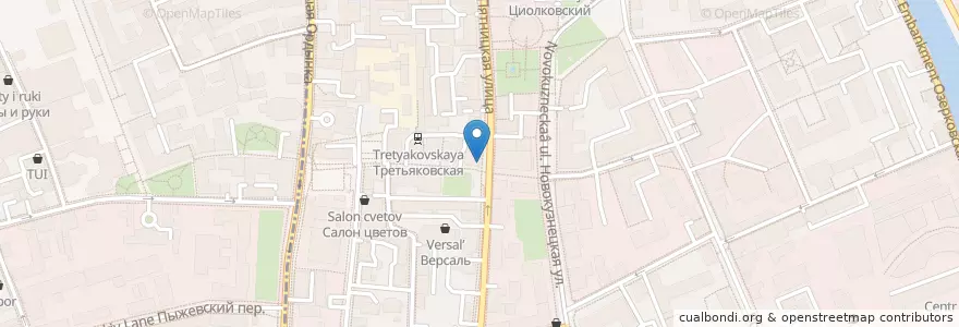 Mapa de ubicacion de Вилла Паста en Rusia, Центральный Федеральный Округ, Москва, Центральный Административный Округ, Район Замоскворечье.