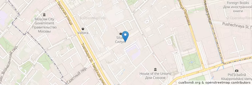 Mapa de ubicacion de Старбакс en Rusia, Distrito Federal Central, Москва, Distrito Administrativo Central, Тверской Район.