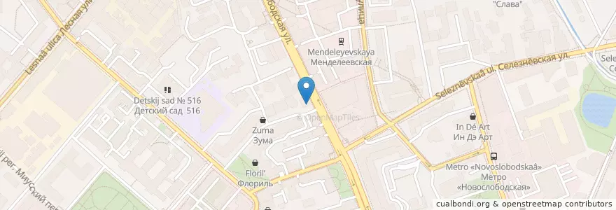 Mapa de ubicacion de KFC en Rusia, Центральный Федеральный Округ, Москва, Центральный Административный Округ, Тверской Район.