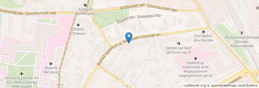 Mapa de ubicacion de Porto Pomodoro en Russia, Central Federal District, Moscow, Central Administrative Okrug, Krasnoselsky District.