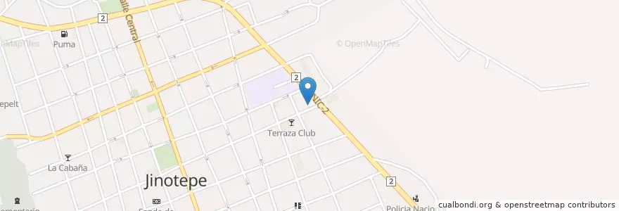 Mapa de ubicacion de Uno en ニカラグア, カラソ県, Jinotepe (Municipio).