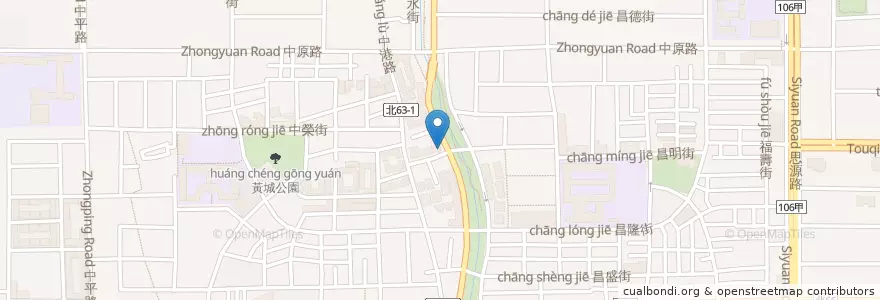Mapa de ubicacion de 上海商業儲蓄銀行 en تايوان, تايبيه الجديدة, 新莊區.