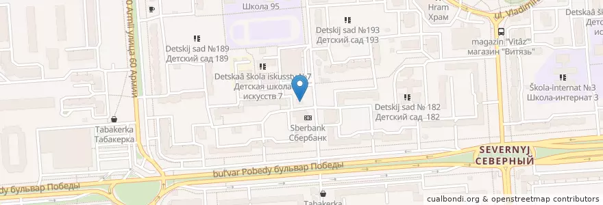 Mapa de ubicacion de Визит Фарм en Russia, Distretto Federale Centrale, Oblast' Di Voronež, Городской Округ Воронеж.