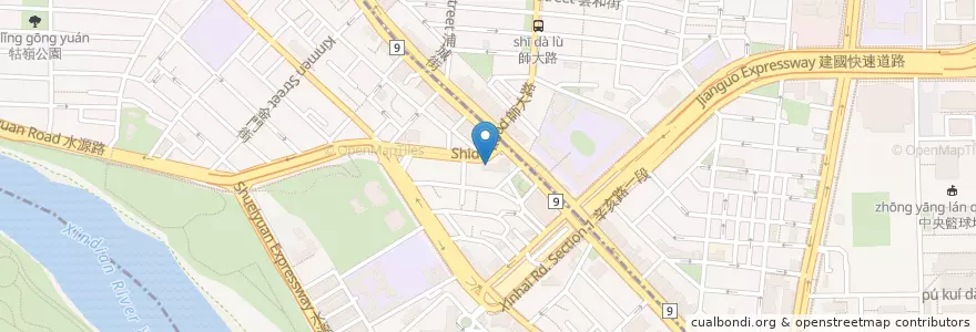 Mapa de ubicacion de 長齡牙醫 en تايوان, تايبيه الجديدة, تايبيه, 中正區.