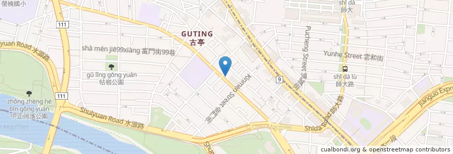 Mapa de ubicacion de 蕭耳鼻喉科診所 en Taïwan, Nouveau Taipei, Taipei, 中正區.
