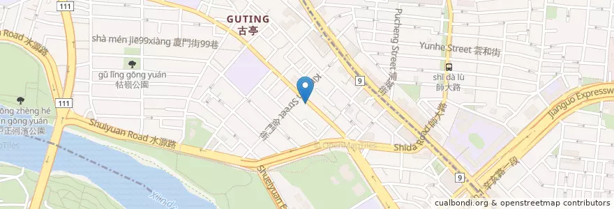 Mapa de ubicacion de 朱小兒科診所 en تايوان, تايبيه الجديدة, تايبيه, 中正區.