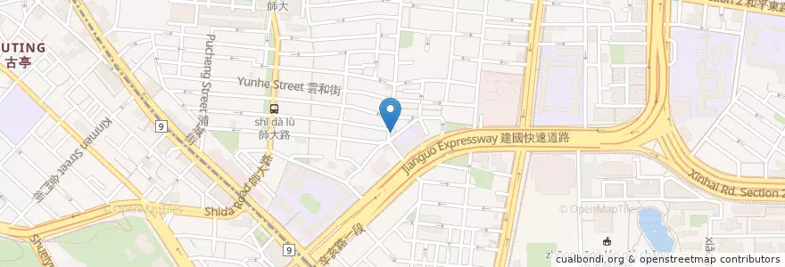 Mapa de ubicacion de 巧可麗幼兒園大安分校 en Taiwan, 新北市, Taipei, 大安區.