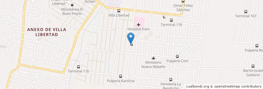 Mapa de ubicacion de Lainez Hurtado en Nicarágua, Departamento De Managua, Managua (Municipio).