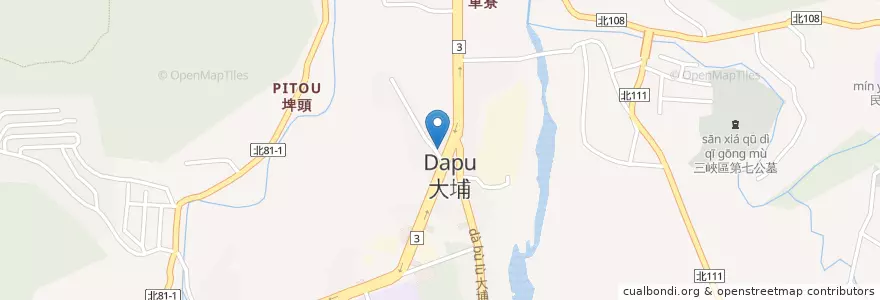 Mapa de ubicacion de 中國石油 en Taïwan, Nouveau Taipei, Sanxia.