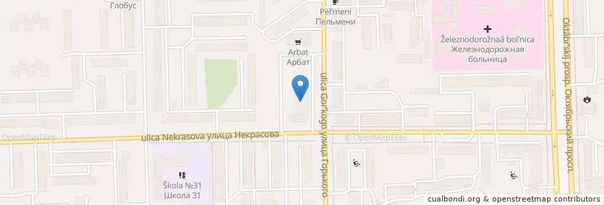 Mapa de ubicacion de Автовокзал en Russie, District Fédéral De La Volga, Oblast De Kirov, Городской Округ Киров.
