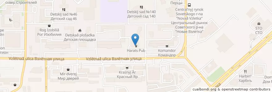 Mapa de ubicacion de Harats Pub en Russia, Siberian Federal District, Krasnoyarsk Krai, Krasnoyarsk Urban Okrug.