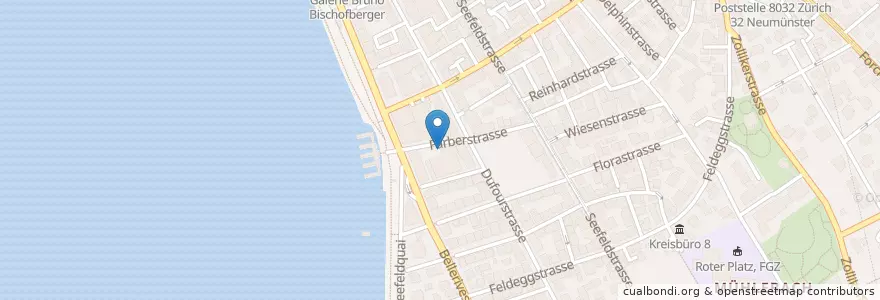 Mapa de ubicacion de Cafe Black en Switzerland, Zurich, District Zurich, Zurich.