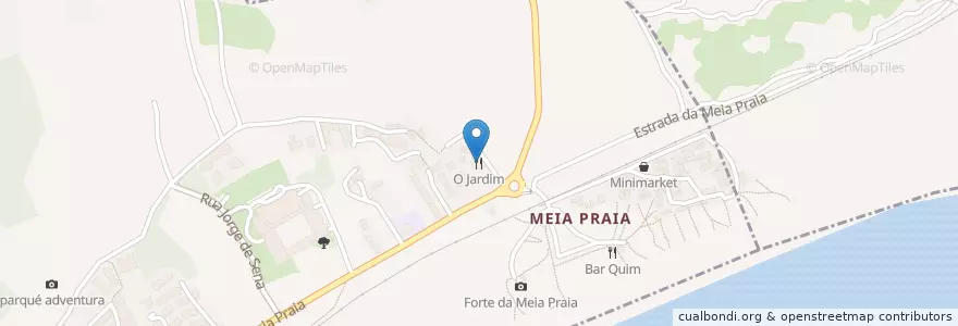 Mapa de ubicacion de O Jardim en Portugal, Algarve, Algarve, Faro, Lagos, São Gonçalo De Lagos.
