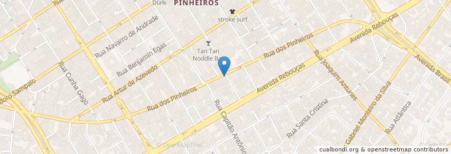 Mapa de ubicacion de Twin Burger en 巴西, 东南部, 圣保罗, Região Geográfica Intermediária De São Paulo, Região Metropolitana De São Paulo, Região Imediata De São Paulo, 聖保羅.