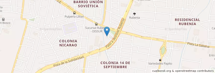 Mapa de ubicacion de ATM BAC en نیکاراگوئه, Departamento De Managua, Managua (Municipio).