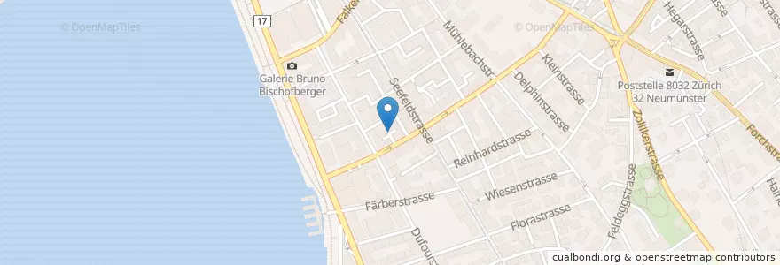 Mapa de ubicacion de Bistro en Switzerland, Zurich, District Zurich, Zurich.