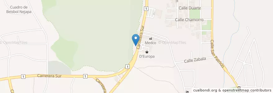 Mapa de ubicacion de Nejapa Bar & Grill en Никарагуа, Departamento De Managua, Managua (Municipio).