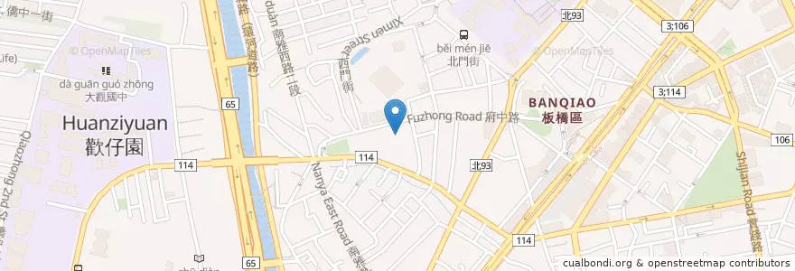 Mapa de ubicacion de 林園影城 en Taiwan, 新北市, 板橋區.