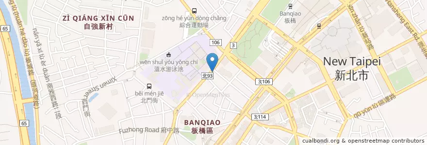 Mapa de ubicacion de 豐鼎樓 en تايوان, تايبيه الجديدة, 板橋區.